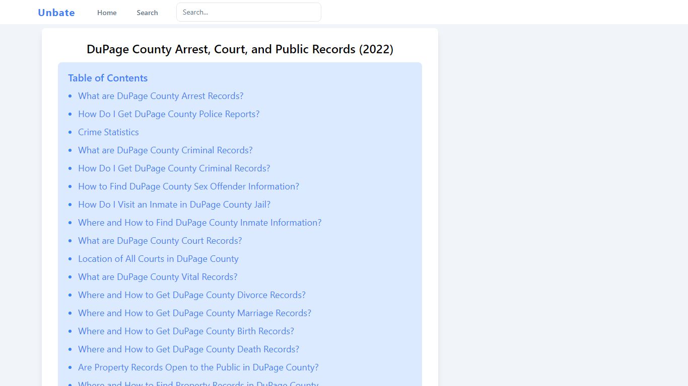 DuPage County Arrest, Court, and Public Records (2022)